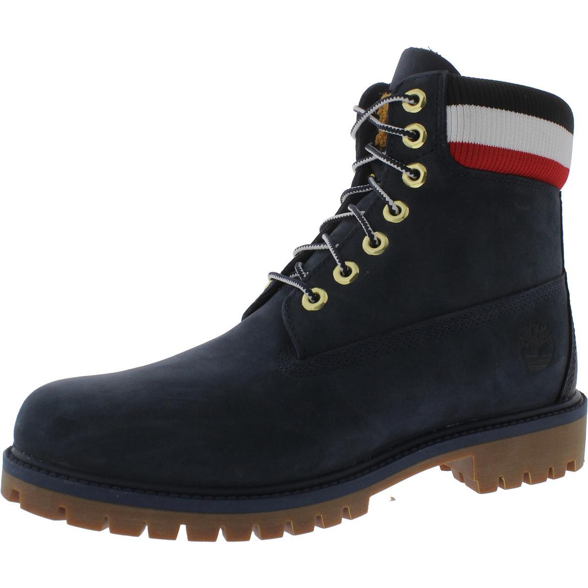 Мужские треккинговые ботинки Timberland Heritage 6 темно-синего цвета по щиколотку Shoes 8 Medium (D) BHFO 6004