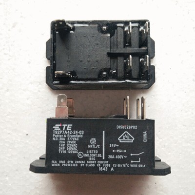 TYCO T92P7A42-24-03 Power Relay 24VDC 6 Pins 30A 277VAC x 1PC