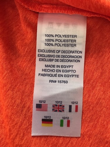 Champion Authentic Athletic Boy’s Shirt Orange Heather Active SportTop Sz 10/12 - Picture 7 of 12