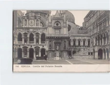 Postcard Cortile del Palazzo Ducale Venice Italy