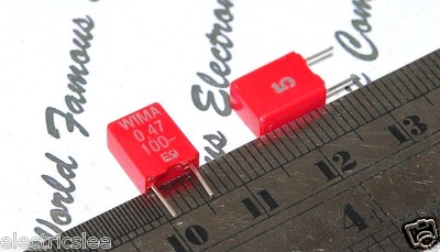 Wima MKS2 0.47uF 63V Milspec 5% Tol. Polyester Film Capacitor 10 - Foto 5