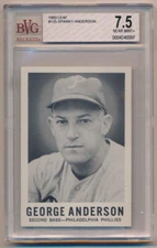1960 Leaf Baseball Gum Card #125 Sparky Anderson Philadelphia BVG 7.5 NM+