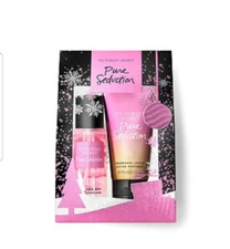 2 PCS GIFT SET VICTORIA SECRET PURE SEDUCTION MINI FRAG BODY MIST & MIST LOTION