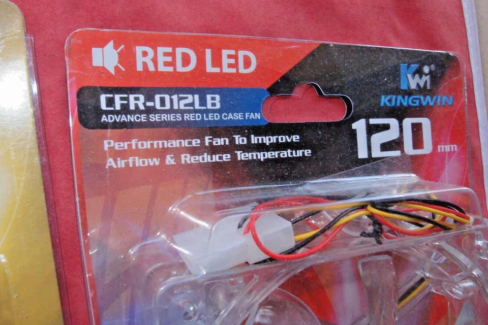 Lot of 6 new 120mm case fans; Kingwin and Zalman; LED PC computer - Image 2 of 4