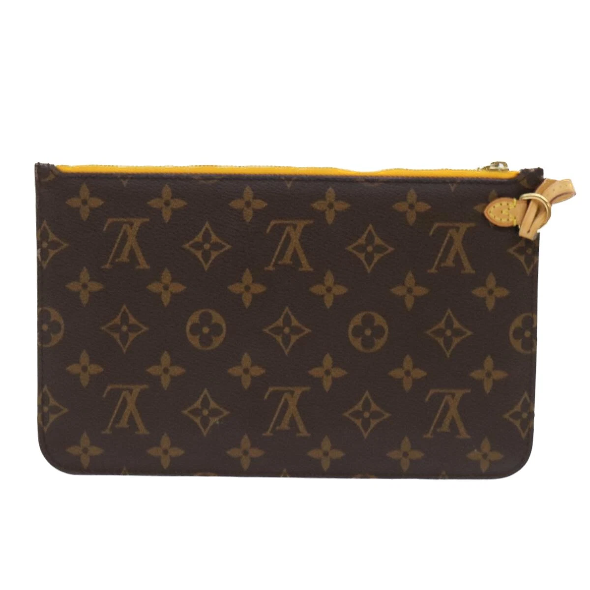 LOUIS VUITTON Monogram Neverfull MM Pouch Accessory Pouch Mimosa LV Auth ep1100