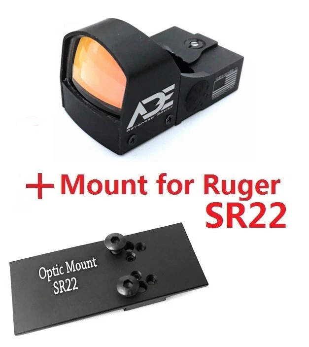 Ade Advanced Optics RD3-009 RED Dot Reflex red Sight Pistol +mount Ruger SR22