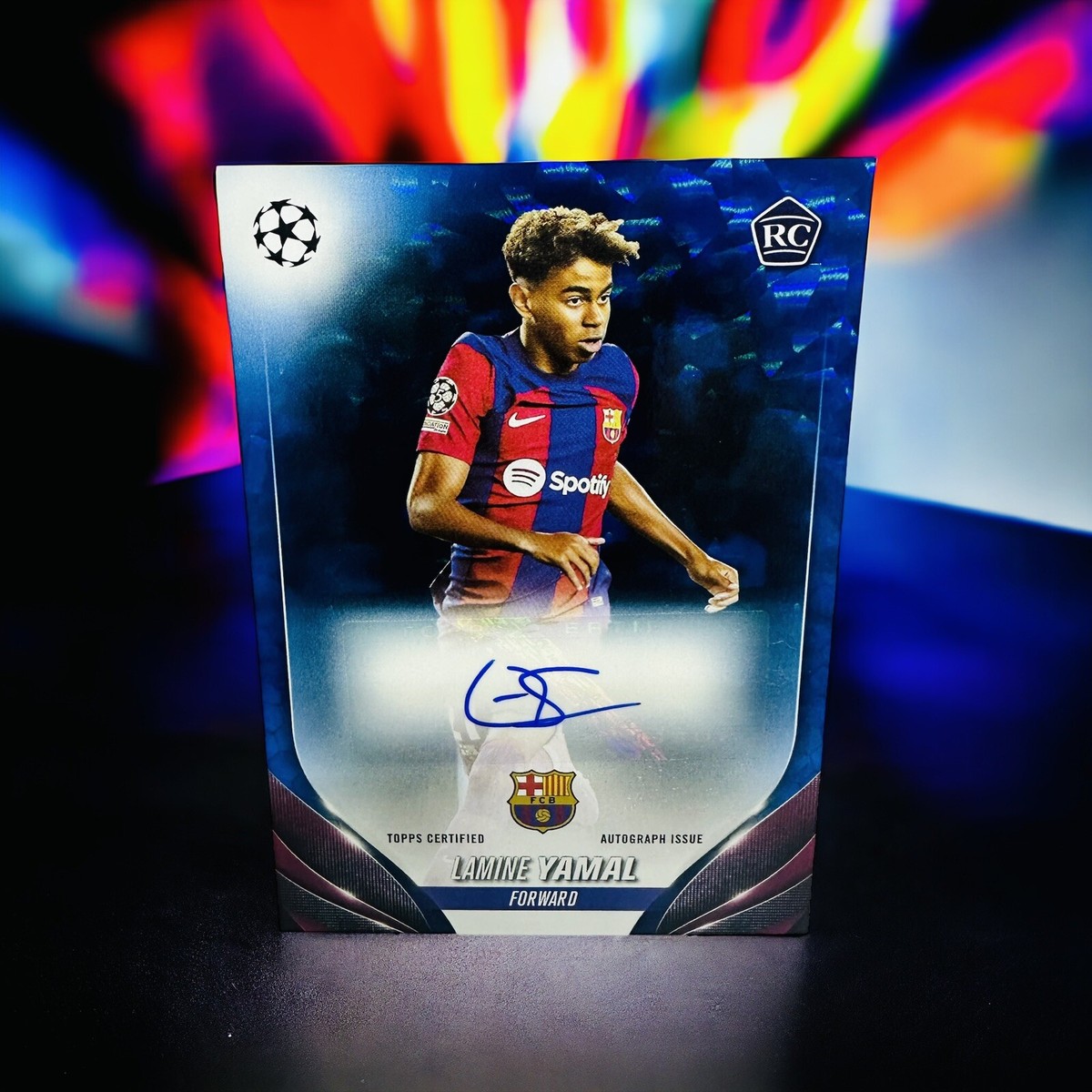 2023-24 Topps UEFA Lamine Yamal #A-LY FC Barcelona Rookie RC Auto 