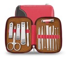 Manicure / Pedicure 14Pcs Tool Set Nail Cutter Cuticle Clipper Scissors Kit Case