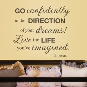 Live Life You Ve Imagined Wall Sticker Inspirational Quote Vinyl Art Home Decor Ebay