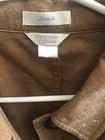 Absodeitly Custom M Christopher & Banks Tan Womens Stretch Patterned Jacket — photo 4