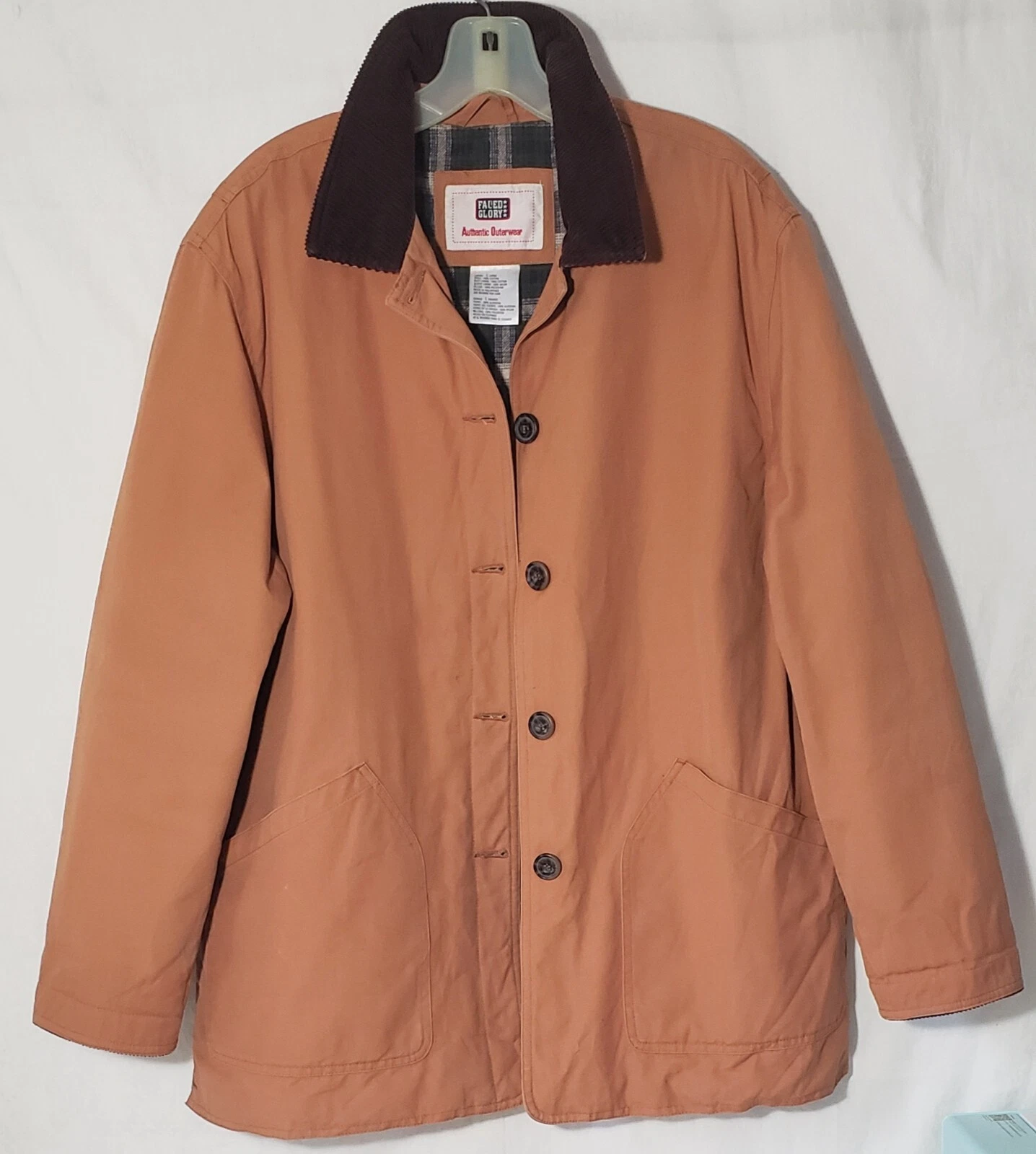 VTG Faded Glory Authentic Outerwear Men's Quilted Work Jacket