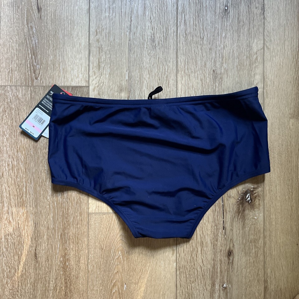 Speedo Men's Swimsuit Brief PowerFlex Eco Dive Solid , Navy , 40 eBay