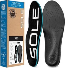 SOLE Active Thick Insoles Custom Moldable Orthotic Support for Any Arch 9Men/11W