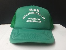 Vintage H&E Mechanical Co. Tacoma Washington Snapback Hat