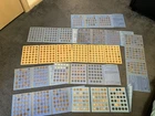10 penny collections: Lincoln cent coin collections in album and Canada