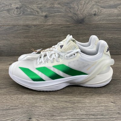 Adidas Adizero Cybersonic Tennis Shoes Mens 10 White Green JP7376 Lightstrike