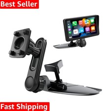 Extended CD Slot Mount for CarPlay Screen Adjustable Arm and 360  Rotating Un...
