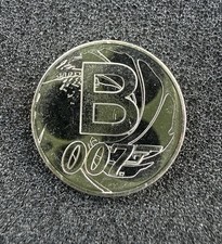 2019 Great Britain 10p Coin Elizabeth II James Bond 007 Reverse Letter B