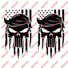 Donald Trump Punisher Decal Trump Vinyl Sticker Car Truck Die Cut Vinyl Decal
