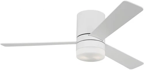 Era 52" Outdoor Hugger LED Ceiling Fan with Lights - Matte White Finish - Picture 1 of 4