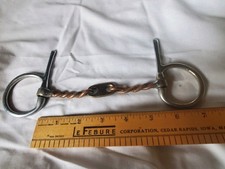 Horse Bit Copper Mouth Piece Rings Snaffle Training Bit
