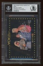 Ric Flair BGS/BAS 1991 WCW Championship #67 Nature Boy Autographed Auto Card HOF