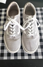 Vans Ward Woman s Low Top Canvas Sneakers-summer Taupe Size 8 Clean Fast Ship
