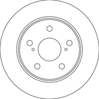 TRW Bremsscheiben Voll Hinten Passend FüR Toyota Corolla SchräGheck E21 E21 EA1