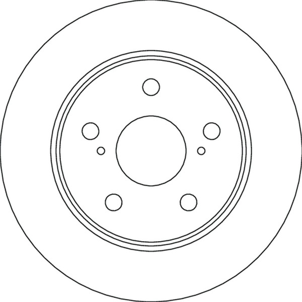 TRW Bremsscheiben Voll Hinten Passend FüR Toyota Corolla SchräGheck E21 E21 EA1-image