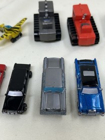 Lot 16 Galoob Mini Micro Machines ? Airplanes, Bulldozers. Tow Trucks , Cars #I 