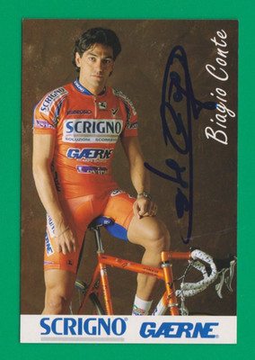 CYCLING cycling card BIAGIO TALE team SCRIGNO GAERNE signed