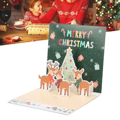Greeting Card Three Dimensional Christmas Special Decorative Paper With Envelope