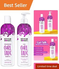 Curl Talk Moisturizing Shampoo Conditioner Frizz Control 12 fl oz Citru...