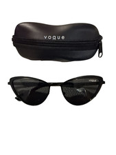 Black Vogue Black Cat-Eye Sunglasses NWT Case