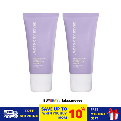 2 Stück Grace and Glow Black Opium Smooth Deodorant Serum Roll On zum Aufhellen