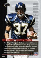 2002 NFL Showdown Rodney Harrison NFLPA Awards Banquet Unsung Heroes