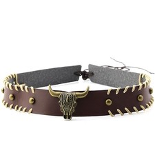 Cowboy Hat Bands for Men Women, Western Leather Hatbands Medium, Brown 14