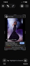 Portia and Scarlet Feather Mermaid Dress 6 Fitted So Slimming