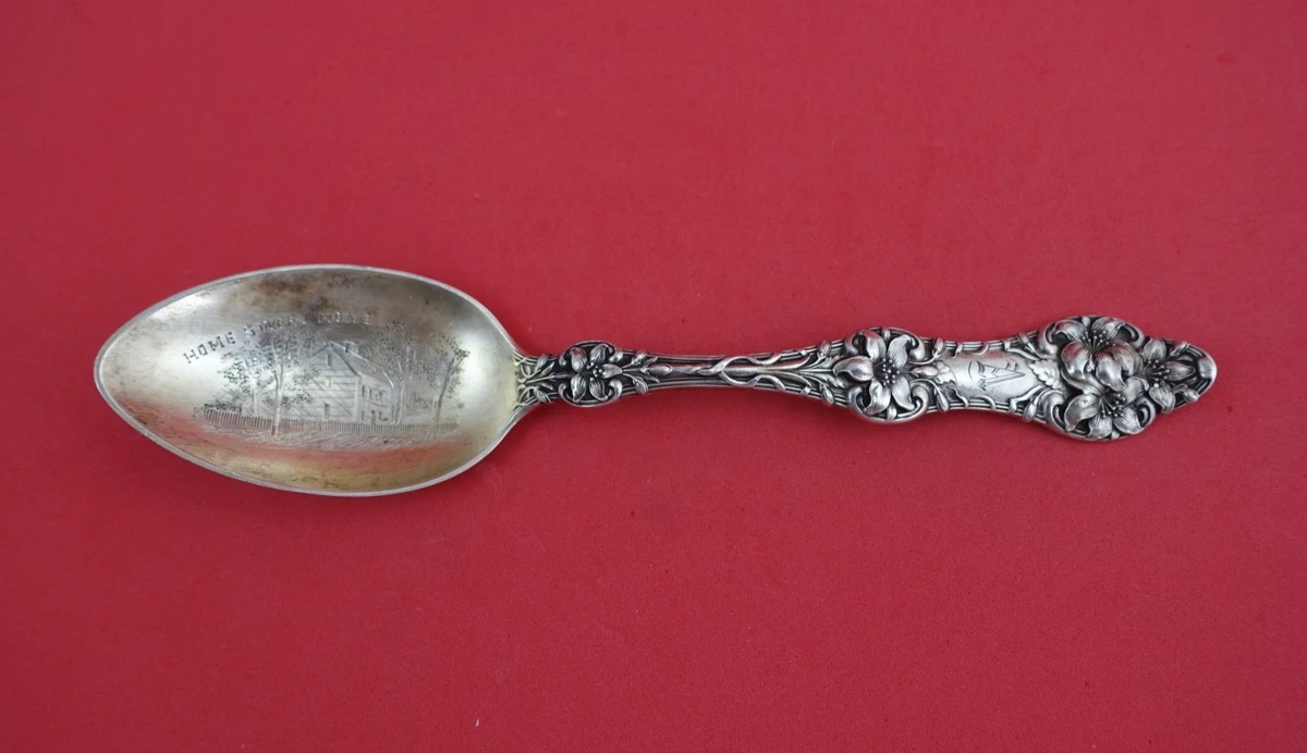 Old Orange Blossom 1900-1940 Antique US Sterling Silver Spoons for