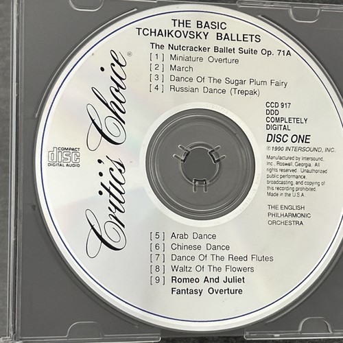 The Basic Tchaikovsky Ballets Music CD Set Nutcracker Sleeping Beauty Swan Lake - Foto 5 di 10