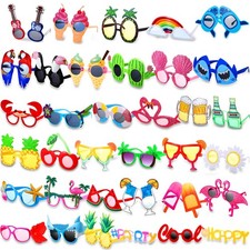 36 Pcs Luau Party Sunglasses Funny Hawaiian Glasses, Tropical Fun Sunglasses ...