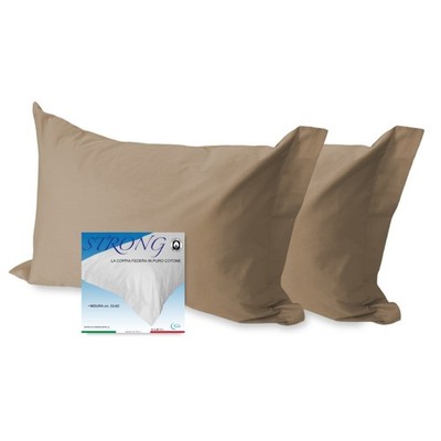 PAAR Kissenbezug für HANDSCHUHE STRONG einfarbig HASELNUSS cm. 52X82