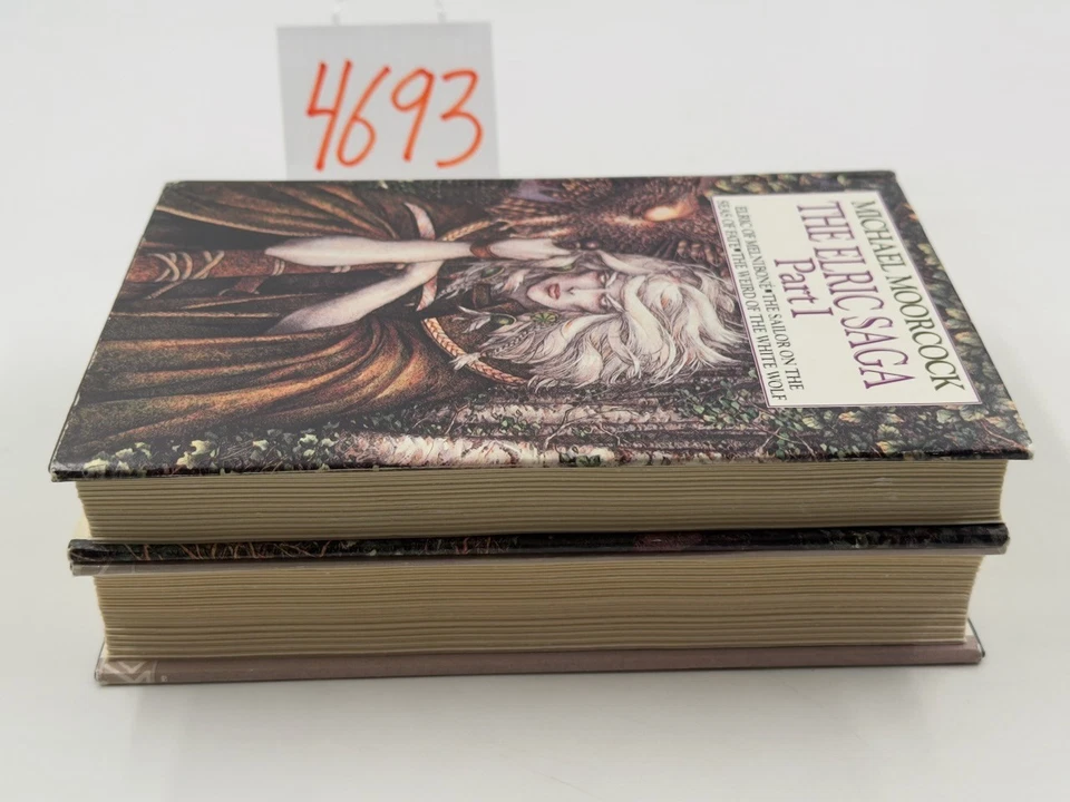 Moorcock, The Elric Saga Parts 1 & 2, HC DJ BCE, Books 1-6 March 1984 Editions Foto 3 de 4