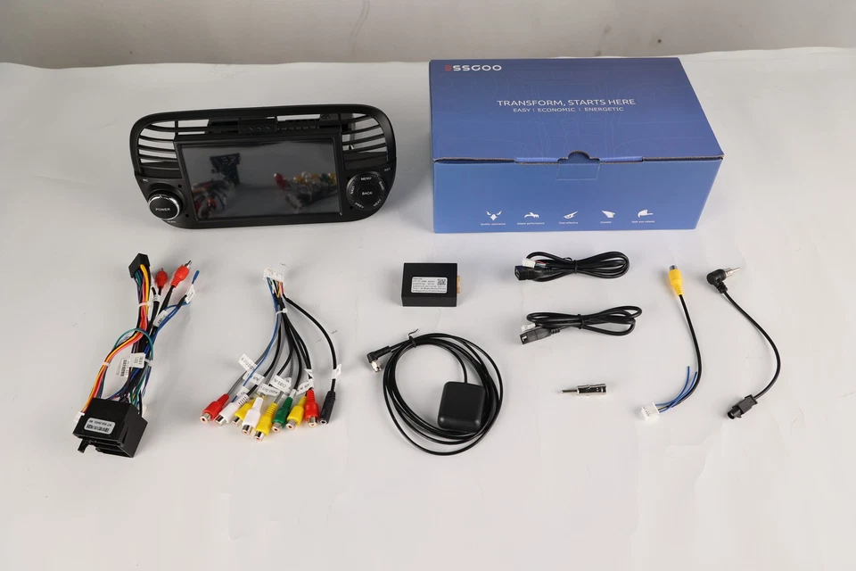 7" Car Radio Stereo Fit Appple Carplay FM For Fiat 500 2007-2015 +CAM Android 14 - Image 4 of 4