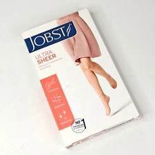 JOBST Medical Compression Stocking 15-20 Navy Ultrasheer Thigh Lace Size M