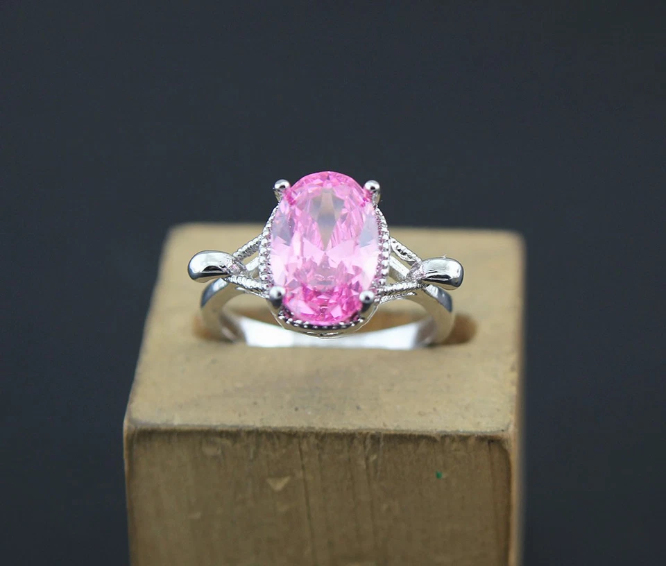 50pcs De gros Lots Tendance Ovale Bijoux Zirconia cubique Dame Charme Bagues - Imagen 4 de 4