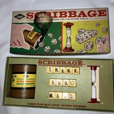 Vintage Scribbage Game 1963 E.S. Lowe Co. No. 954 Made In USA Excellent!