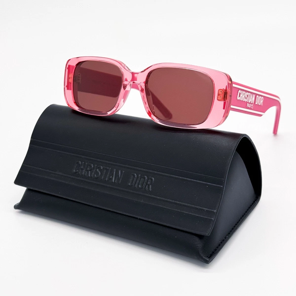 Dior Women’s  Matte Pink Geometric Square Sunglasses VeryDior M1U Transparent Pink Mask Sunglasses | DIOR main image 2