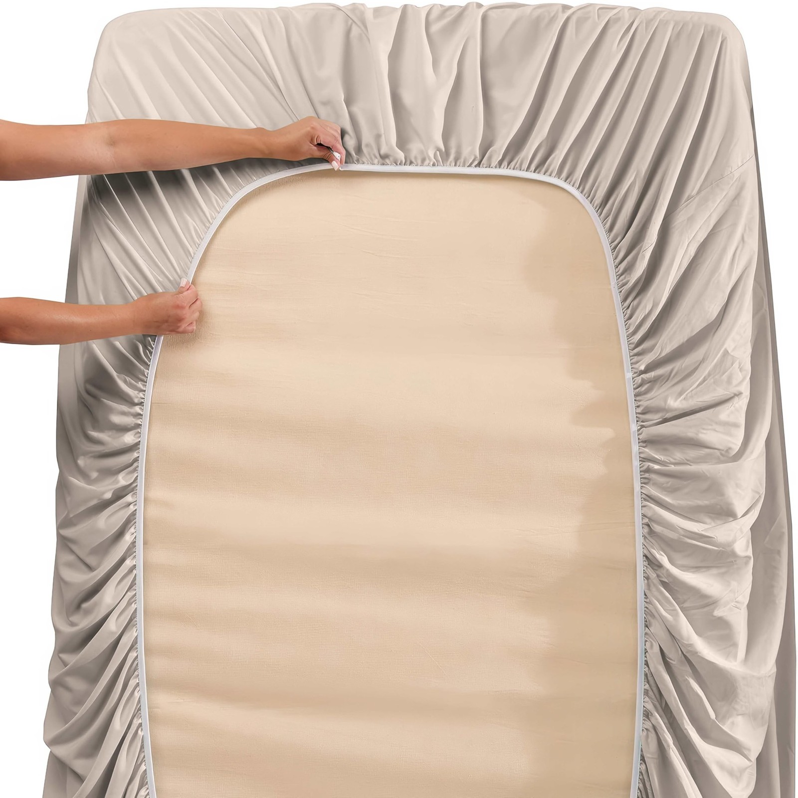 Nestl Twin XL Size Sheet Set, 4 Piece Extra Deep Pocket (18-24 inches), Micro...