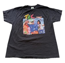 TLC Cross Colours 1992 Female Rap Tee T Shirt Black Short Sleeve Men's Large Vtg